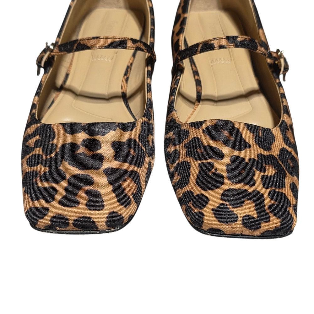 FRANCO TINSLEY MARY JANE LEOPARD FLATS SZ 9 - Picture 6 of 12